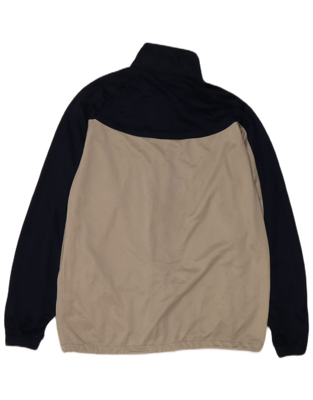 Asics Veste de survêtement pour homme en polyester color block blanc cassé moyen