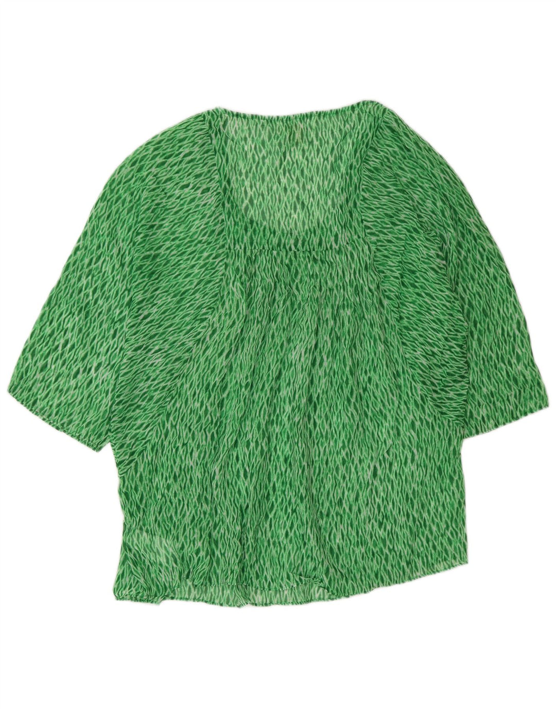 Michael Kors Chemisier pour femme UK 16 Large Vert Argyle/Diamant Polyester