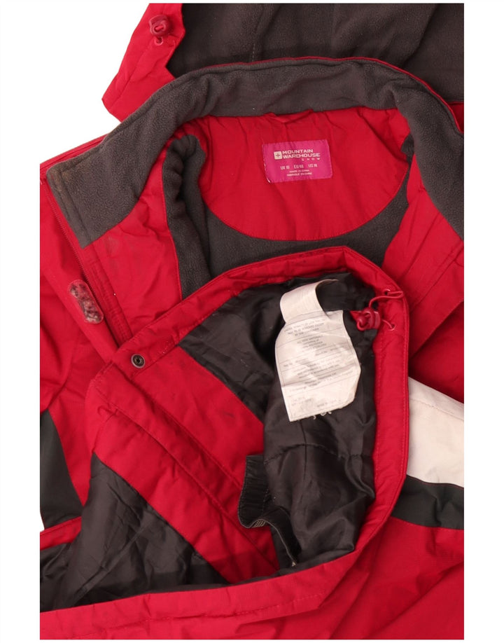 Mountain Warehouse Veste coupe-vent à capuche pour femme UK 18 XL Rouge