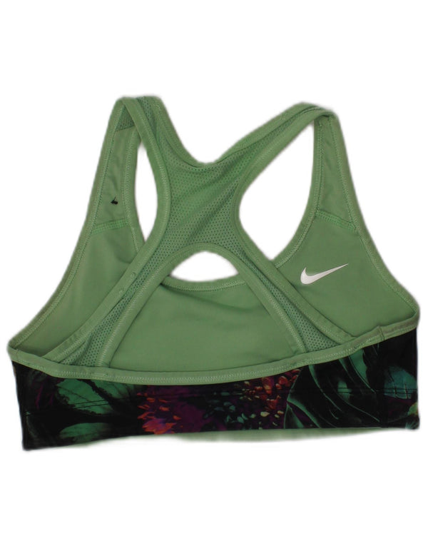 Nike Haut de soutien-gorge de sport réversible pour femme, petit, vert floral, sport