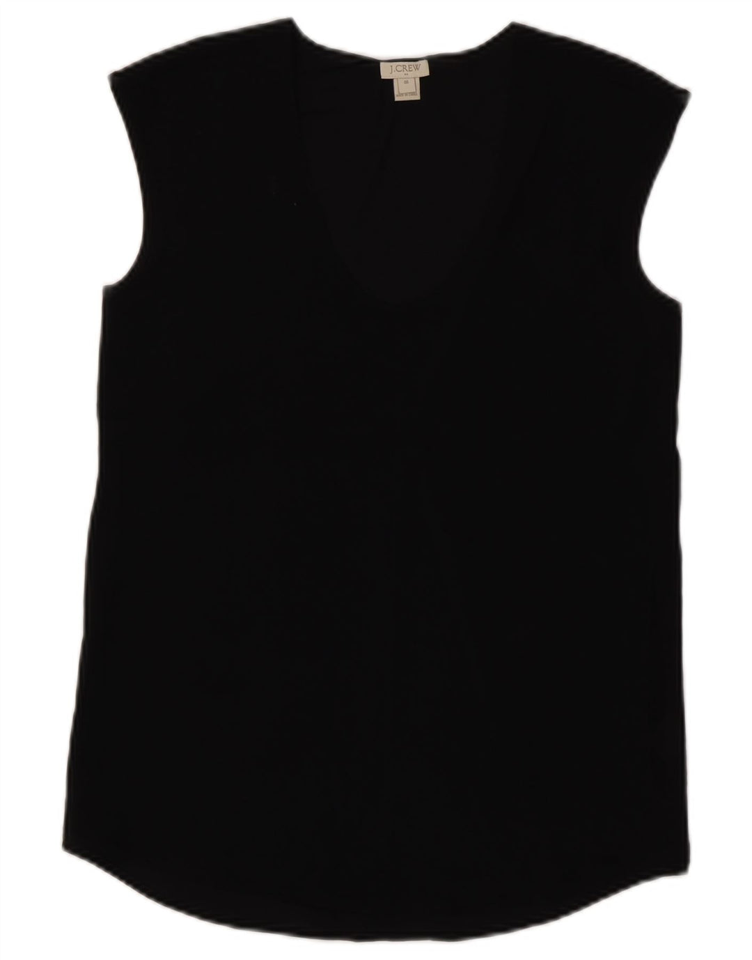 J. CREW Haut chemisier sans manches pour femme US 00 2XS Noir Polyester
