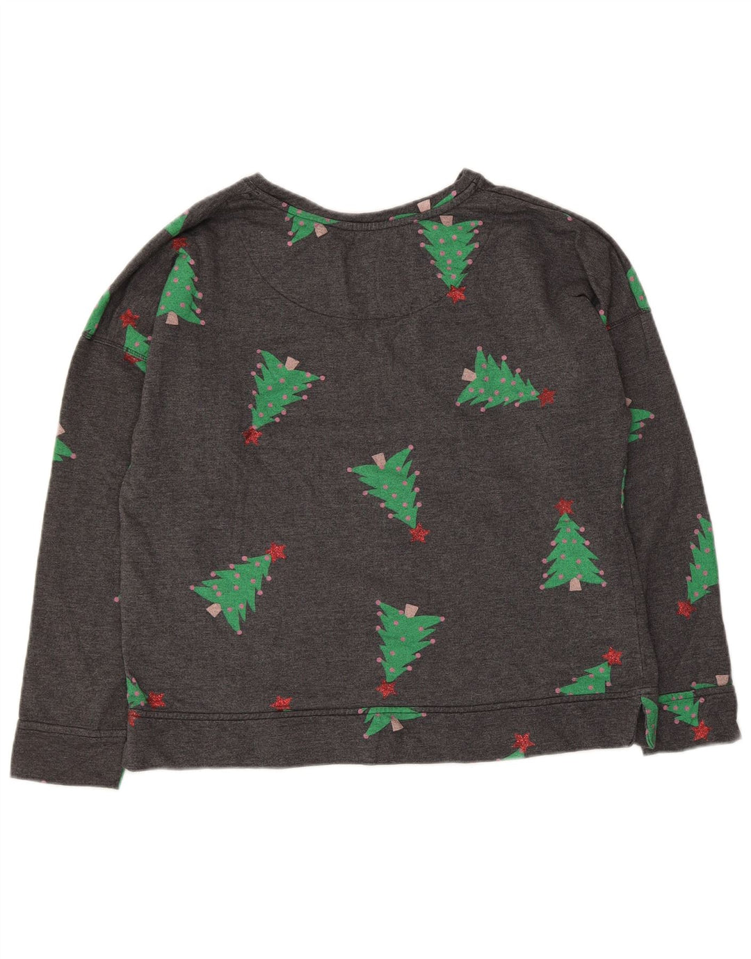 Marks & Spencer Sweat-shirt graphique pour femme UK 16 Large Gris Noël