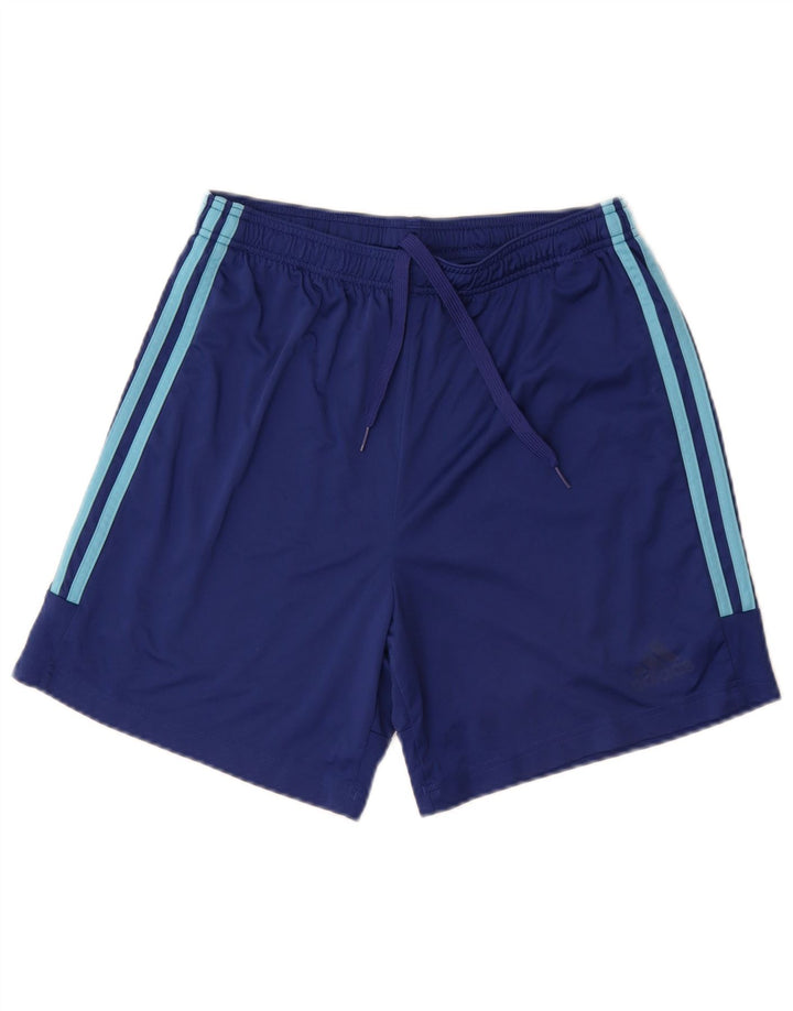Adidas Short de sport Aeroready Homme Bleu Marine Moyen Polyester