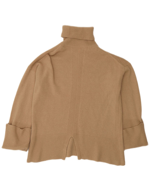Reiss Pull surdimensionné à col roulé pour femme UK 6 XS en laine beige