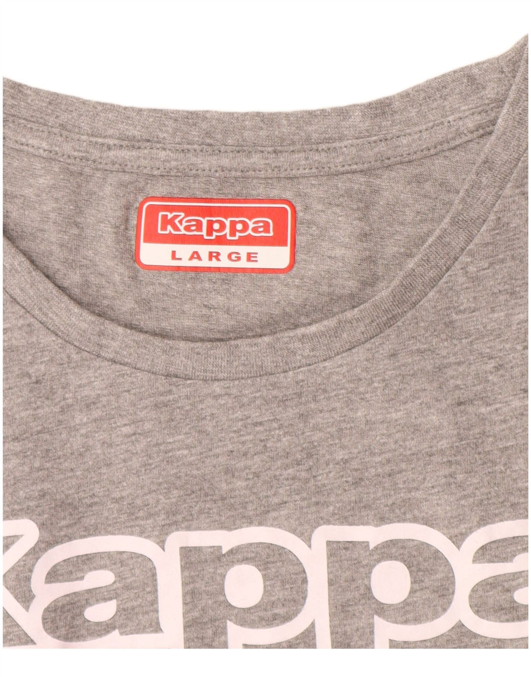 KAPPA T-shirt graphique pour femme UK 14 Large Gris