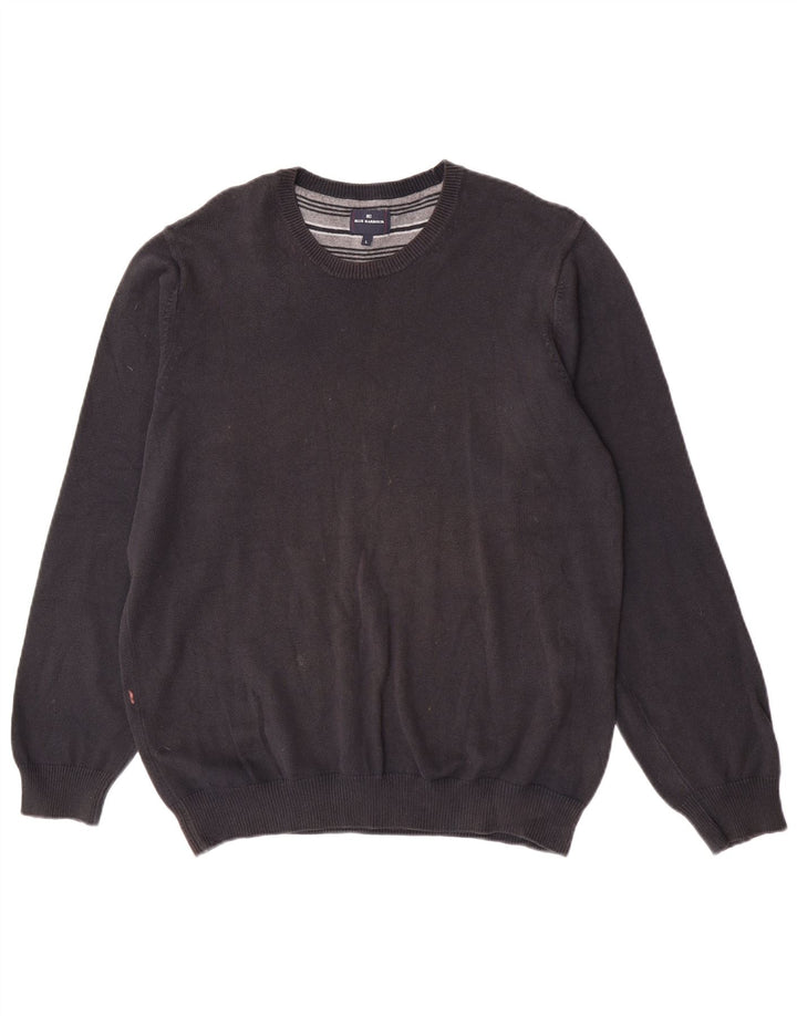 Marks & Spencer Pull à col rond Blue Harbour pour homme, grand bleu marine