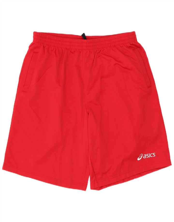 ASICS Short de Sport Homme Rouge Moyen Polyester
