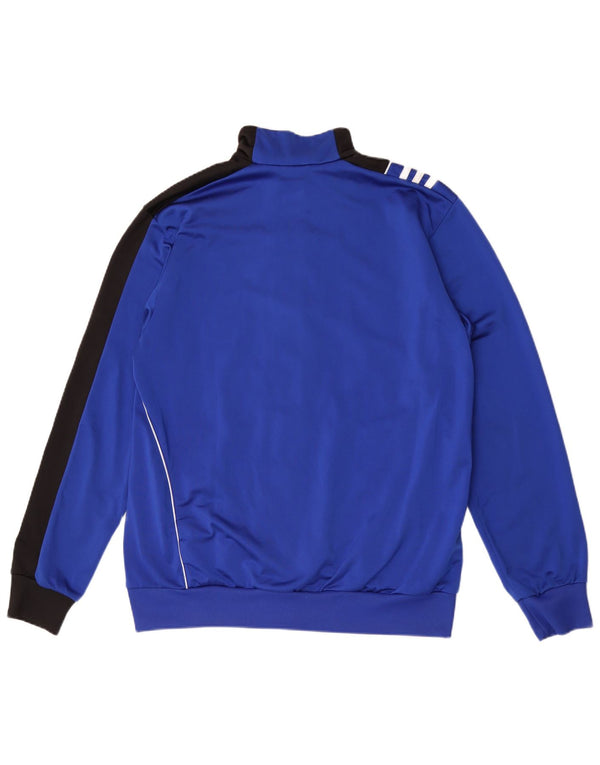 Adidas Veste de survêtement pour homme UK 42/44 Large Bleu Colorblock Polyester