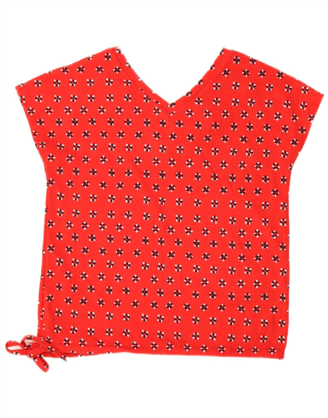 Marks & Spencer Chemisier pour femme UK 8 Petit coton floral rouge