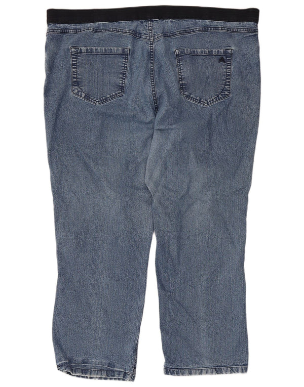 Marks & Spencer Jean ample fuselé autographe pour femme UK 22 3XL W44 L27 Bleu