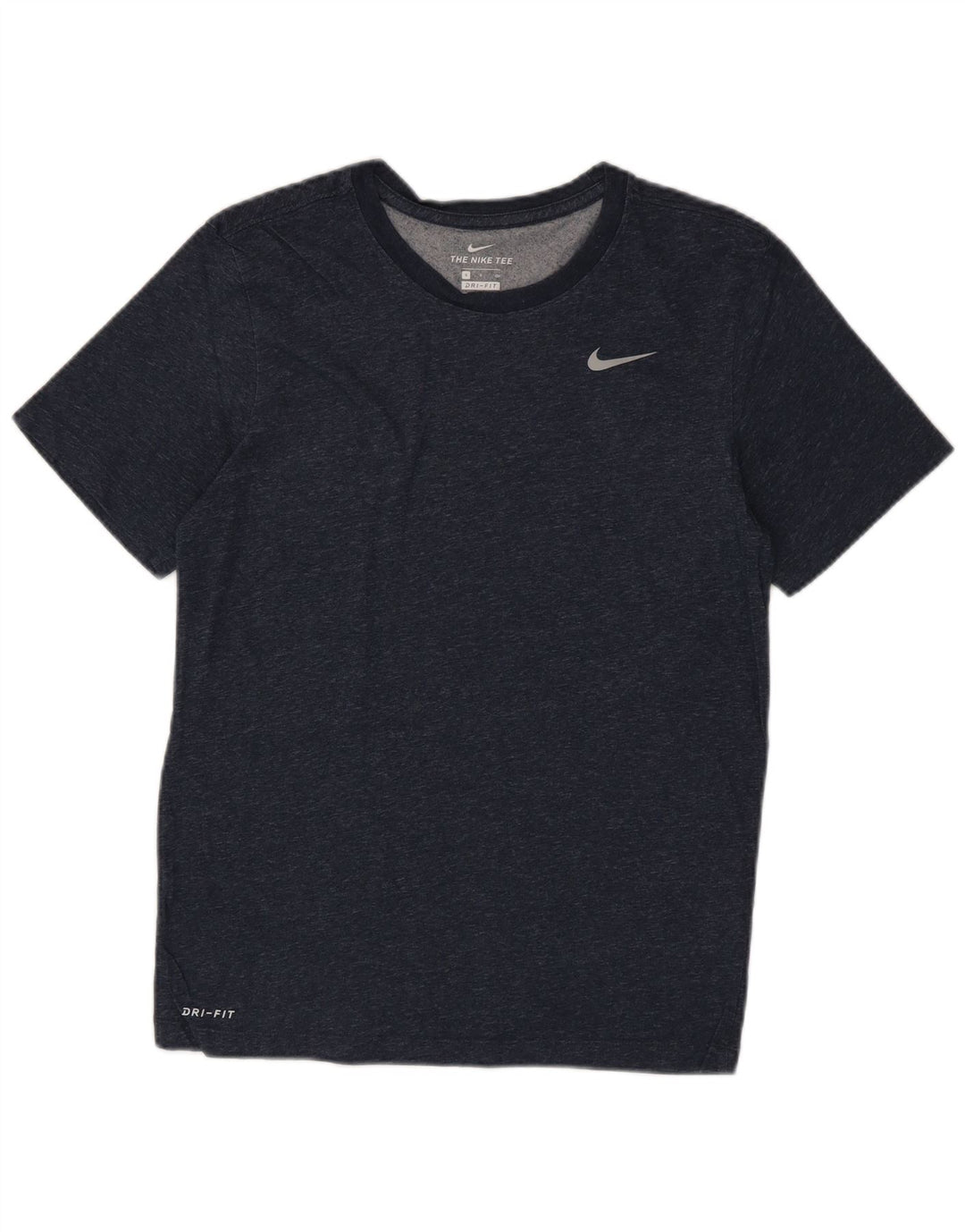 NIKE Mens Dri Fit T-Shirt Top Small Navy Blue Cotton