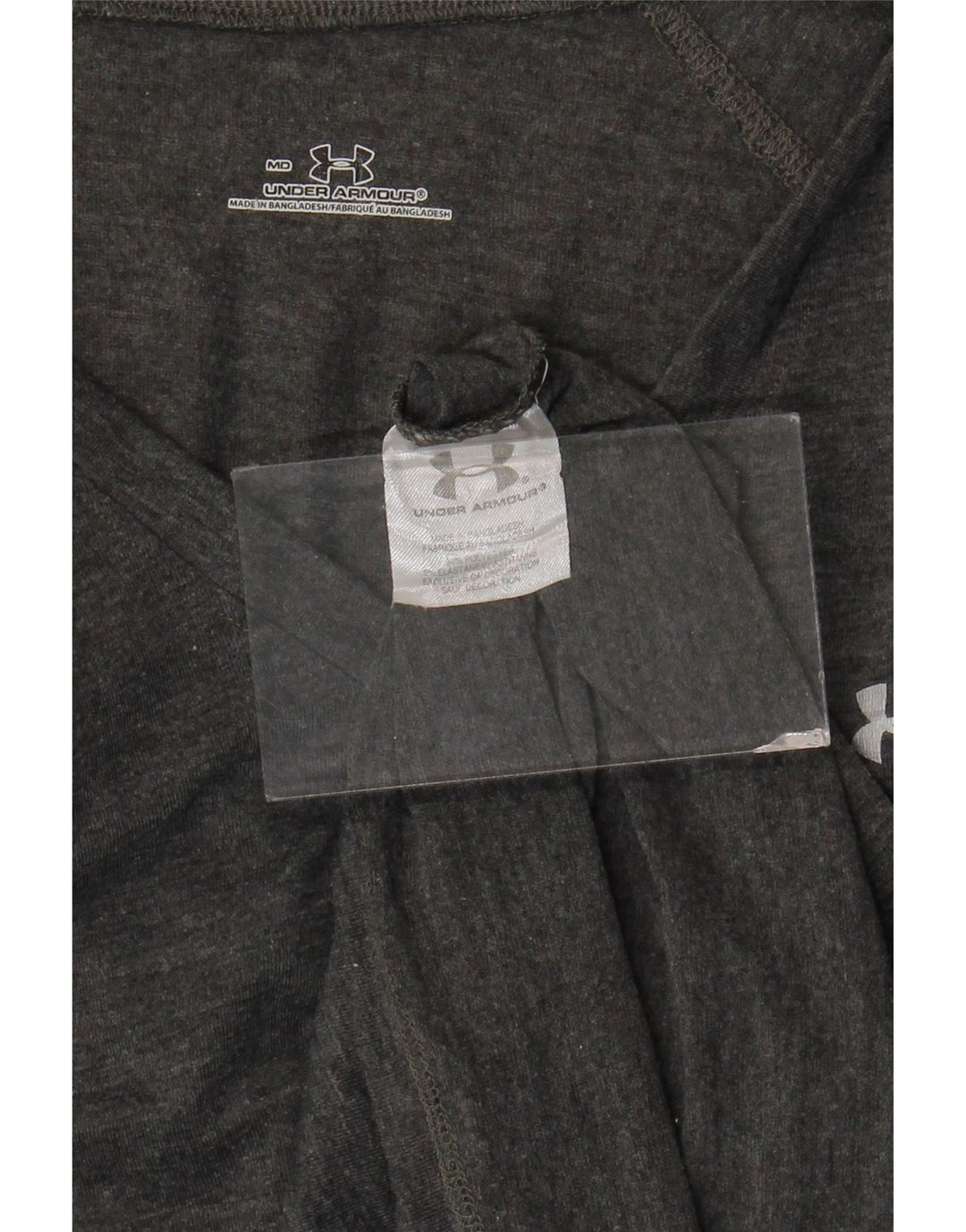UNDER ARMOUR T-Shirt Femme UK 12 Gris Moyen Polyester
