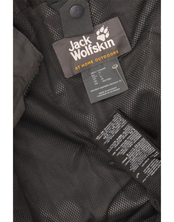 JACK WOLFSKIN Veste coupe-vent à capuche pour homme UK 40 Gris moyen Polyester