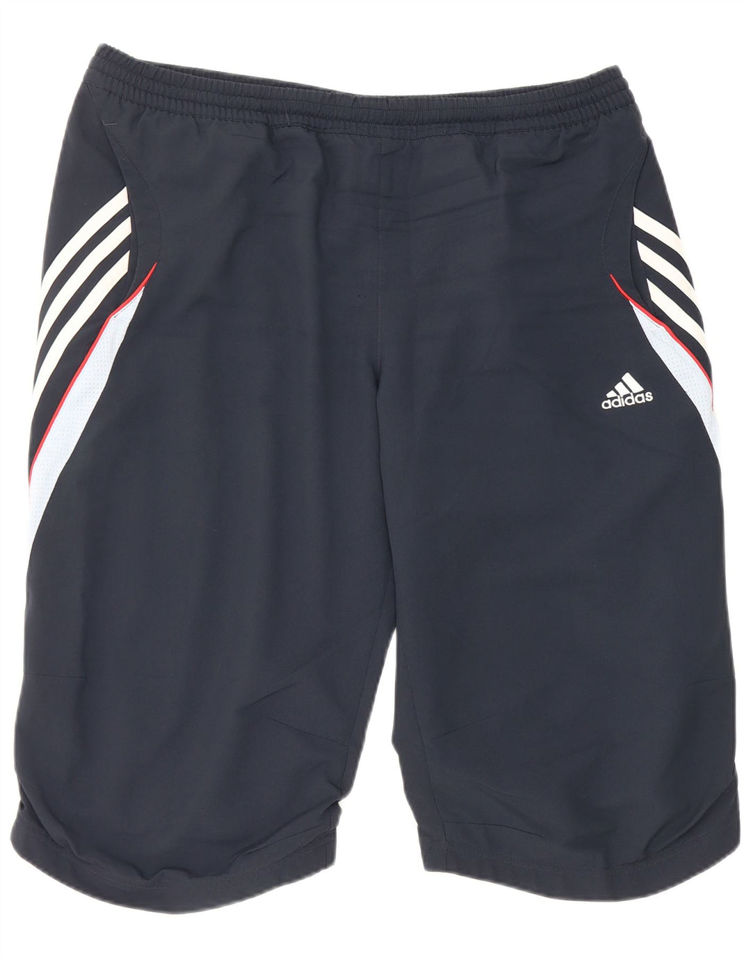 Adidas Short de sport Climalite pour homme en polyester color block Bleu marine Taille L