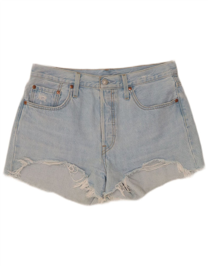 Levi's Short en Jean 501 Femme Medium W30 Bleu