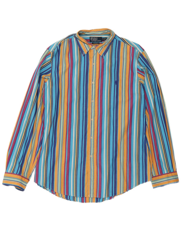 Polo Ralph Lauren Chemise Homme Taille 16 40/41 Large Rayé Multicolore