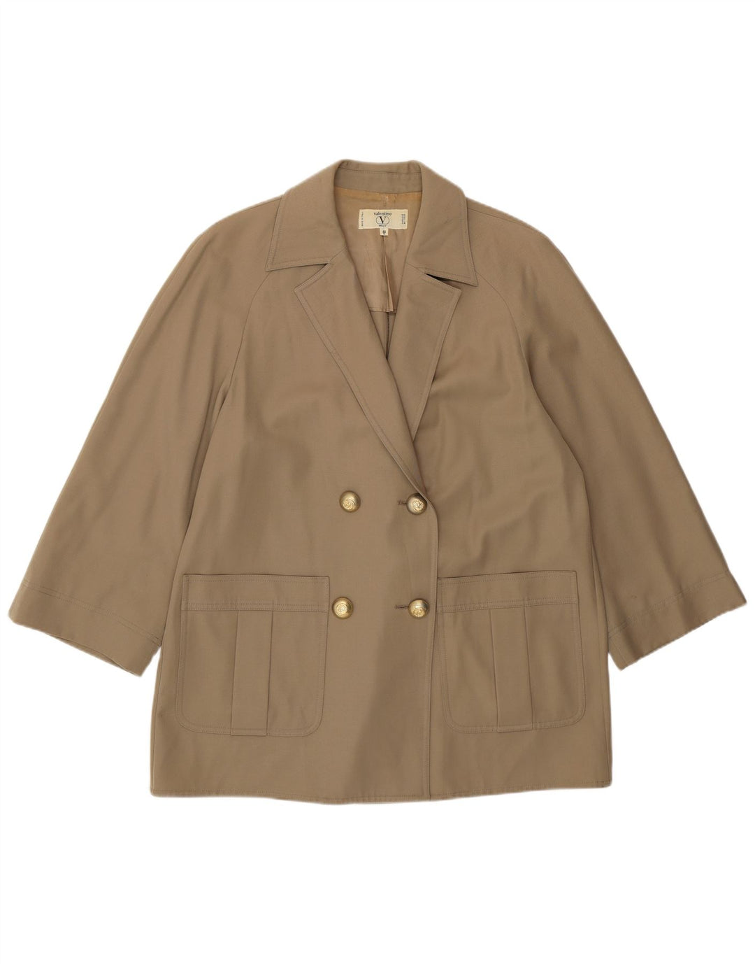 Valentino Femme Miss V Veste Blazer Oversize IT 40 Petit Beige