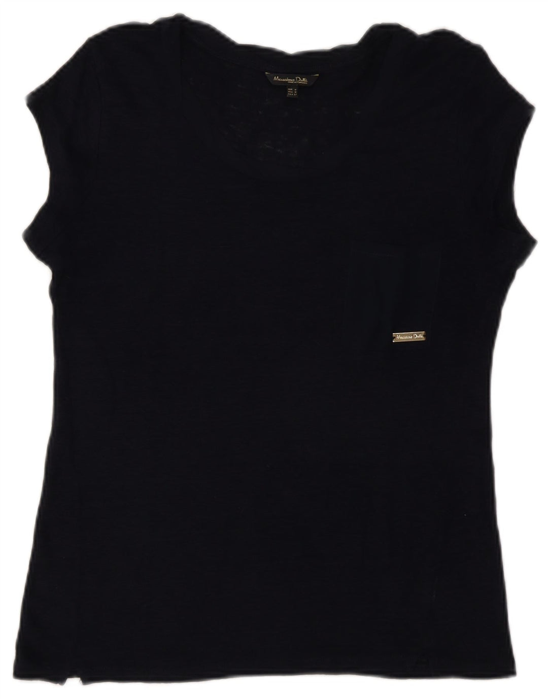 Massimo Dutti T-shirt pour femme UK 12 Bleu marine moyen