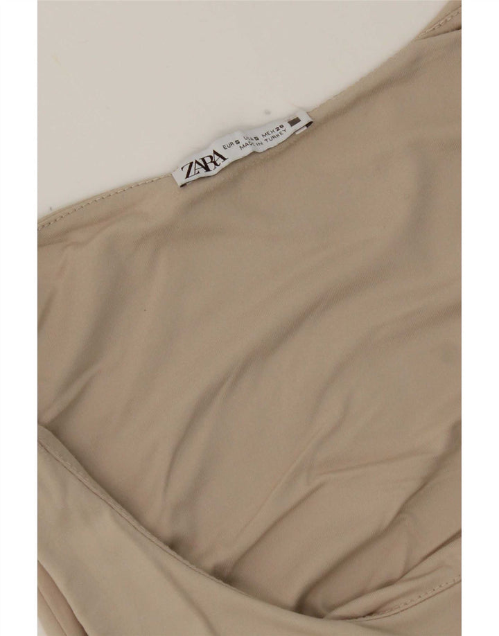 Zara Femme Débardeur UK 8 Petit Beige