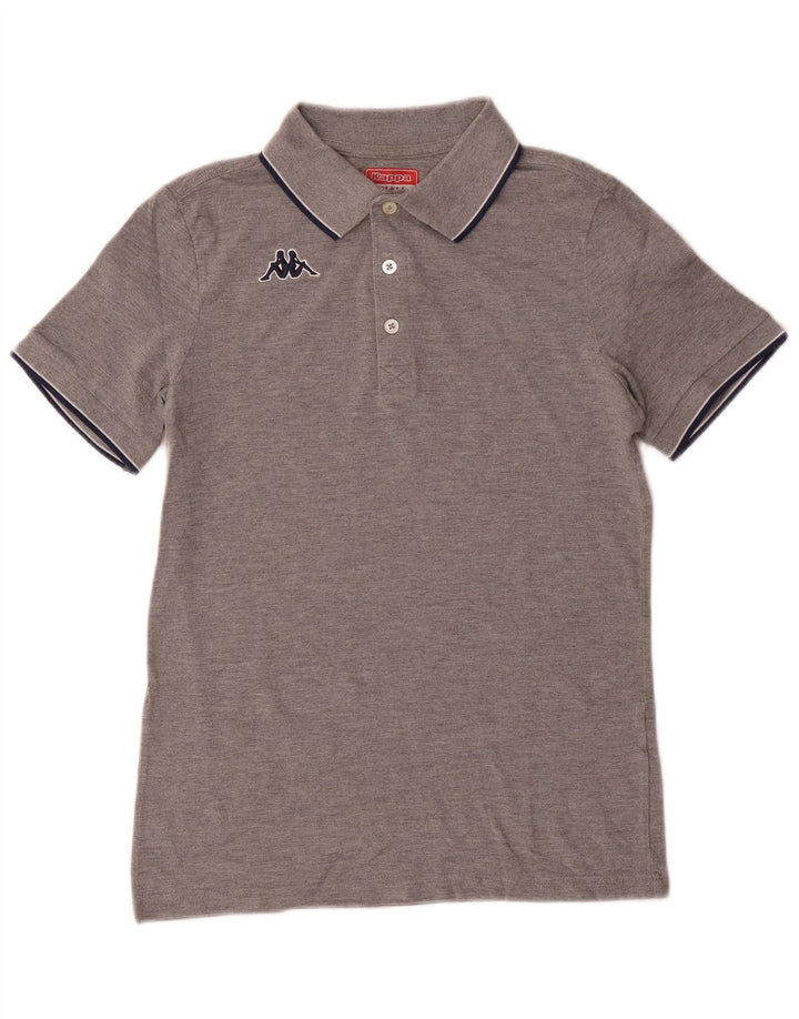 Kappa Polo Homme Petit Gris Moucheté
