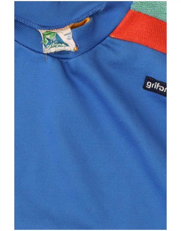 vintage Mens Sweatshirt Jumper Grand Bleu Colorblock