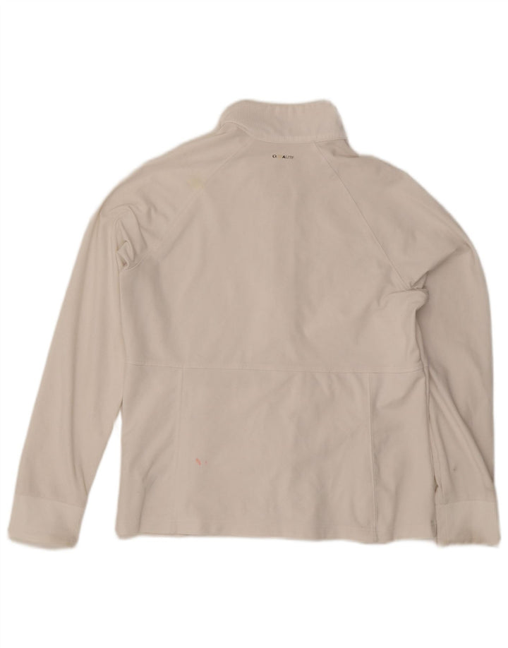 Adidas Veste de survêtement pour femme UK 16 Large Blanc Polyester