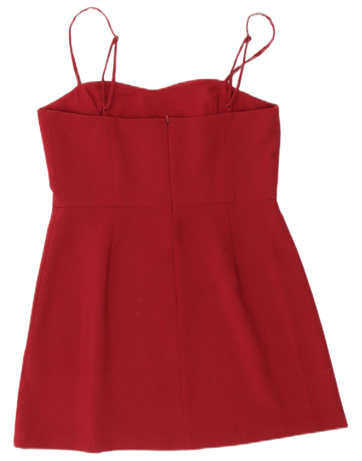 French Connection Robe d'été pour femme UK 44 Polyester bordeaux moyen
