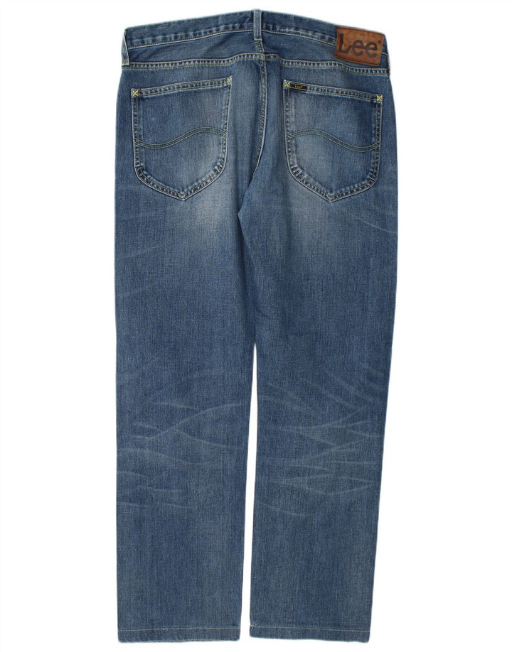 Lee Jean Droit Blake Homme W34 L30 Bleu Coton