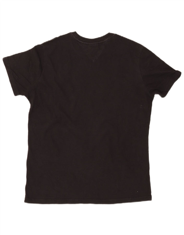 Tommy Hilfiger T-Shirt Graphique Homme Noir Moyen