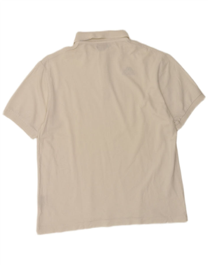 Kappa Polo Homme XL Blanc Coton