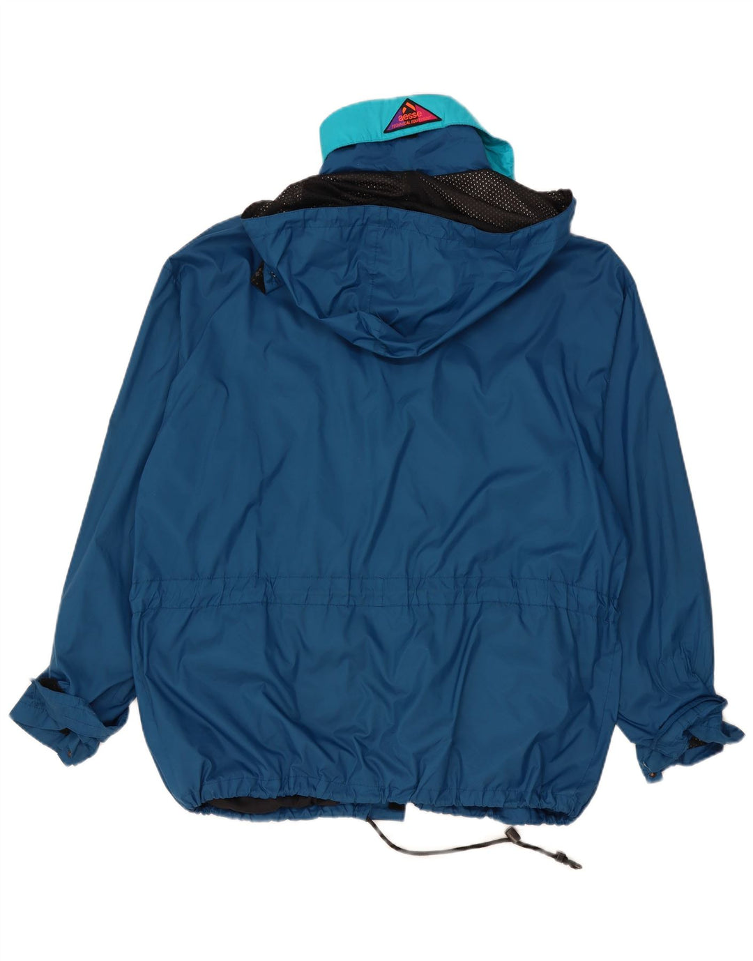 Aesse Veste de pluie à capuche coupe ample pour homme UK 40 Large Bleu