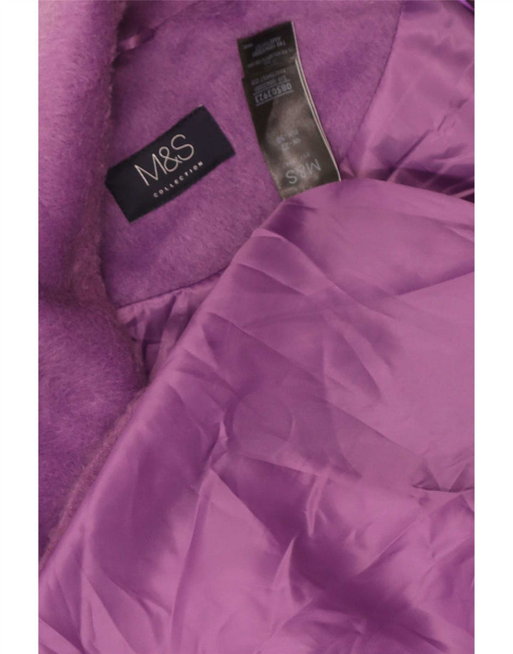 Marks & Spencer Manteau pour femme UK 22 3XL Violet Polyester