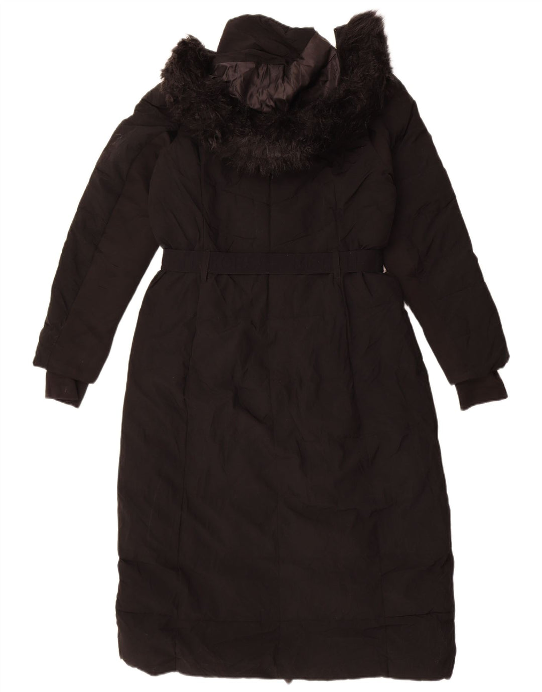 Michael Kors Manteau rembourré à capuche pour femme UK 14 Medium Noir Polyester
