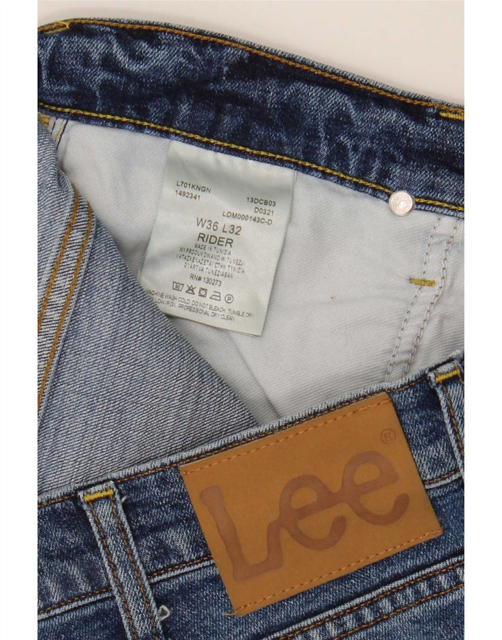 Lee Jean Slim Rider W36 L32 Homme Bleu Coton