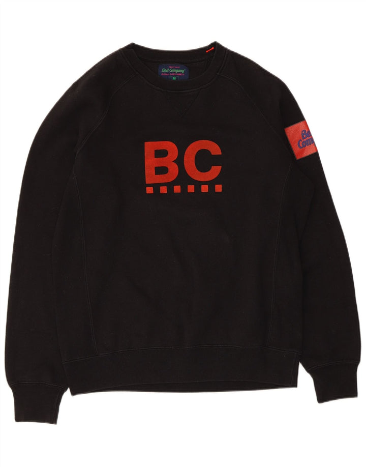 Best Company Sweat-shirt graphique coupe régulière pour homme Noir moyen