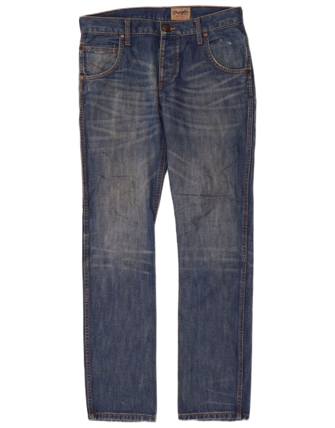 Wrangler Jean Slim Spencer Homme W32 L34 Bleu Coton