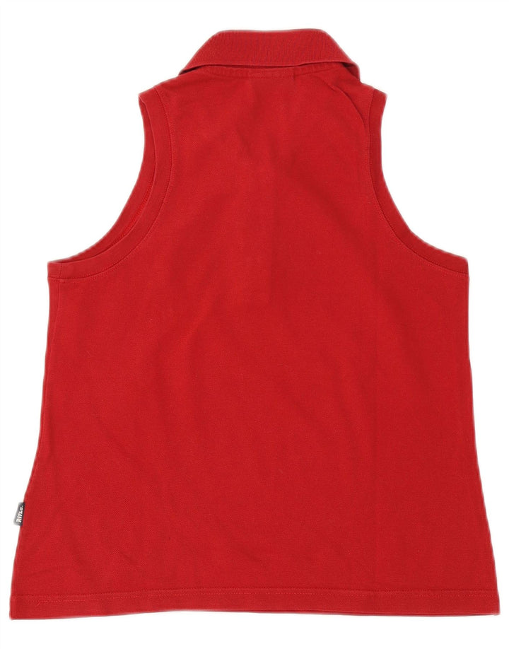 Rifle Polo sans manches pour femme UK 12 Rouge moyen