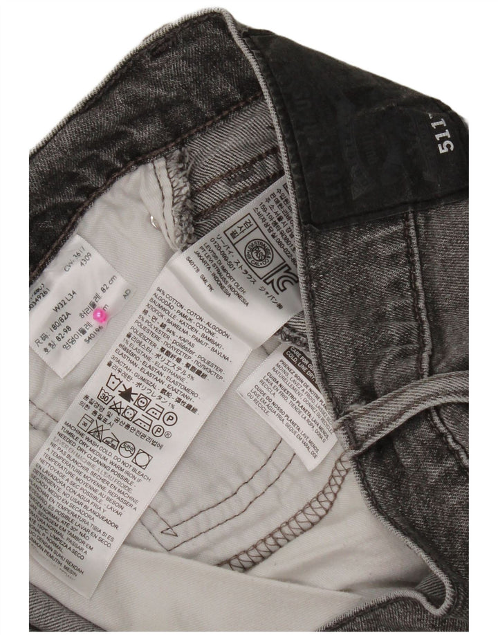 Levi's Jean Slim 511 Homme W32 L34 Gris Coton