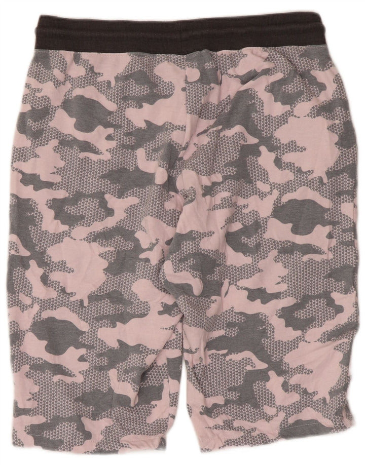 REEBOK Short de sport pour femme UK 44 Gris moyen Camouflage Polyester