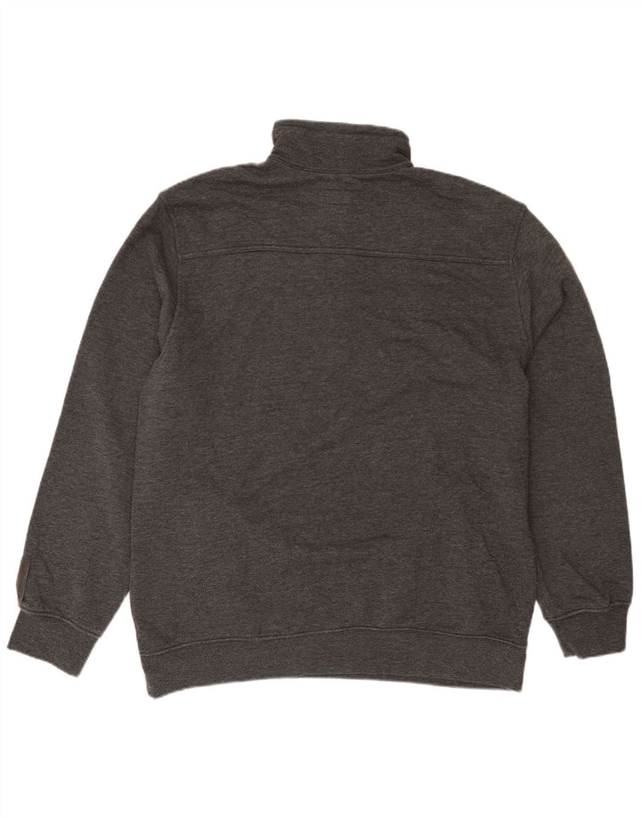 Champion Sweat-shirt à col zippé pour homme 3XL Gris Coton