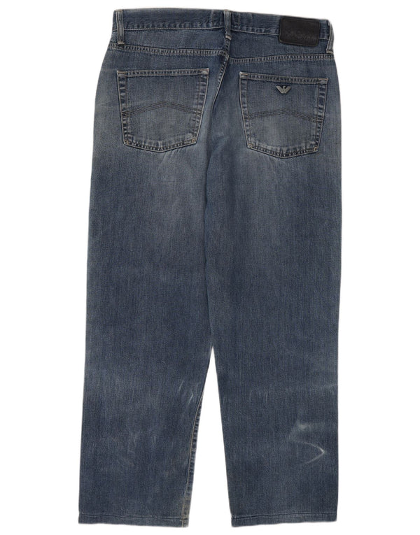 Armani Jeans Mens Straight W36 L28 Blue