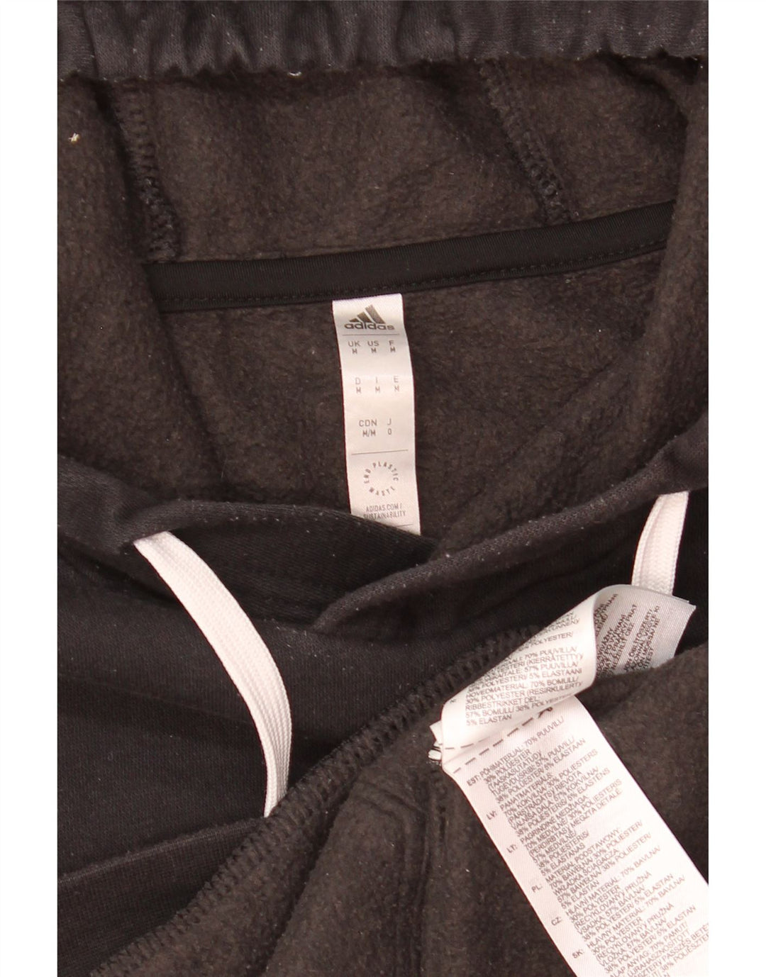 Adidas Pull à capuche pour homme en coton noir moyen