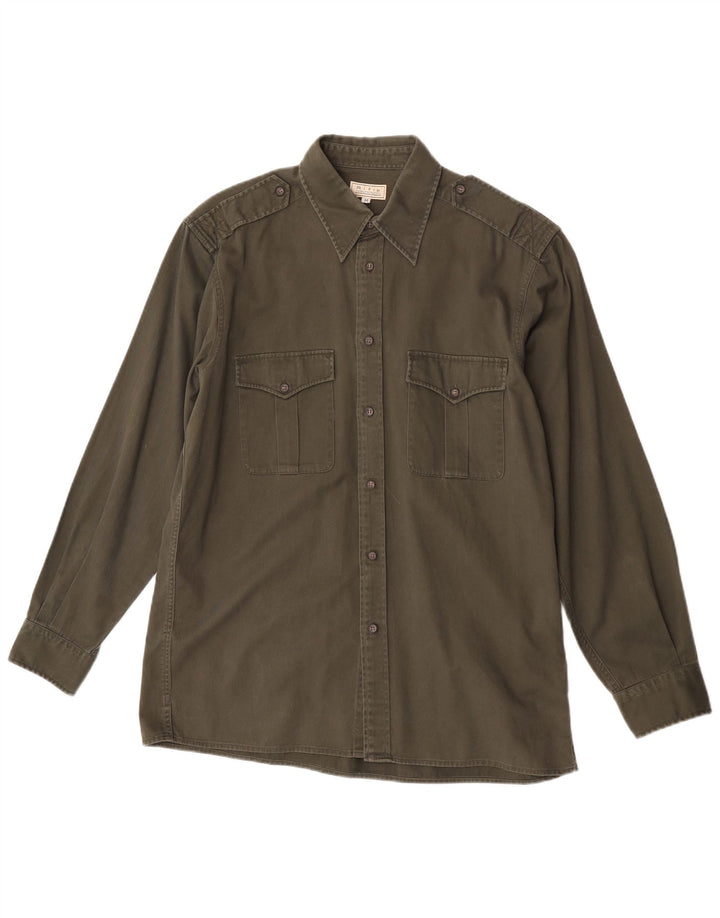 Chemise Militaire Homme Rifle Coton Kaki Moyen
