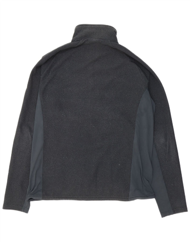 RAB Sweat-shirt à col zippé pour homme en polyester color block Noir Taille L