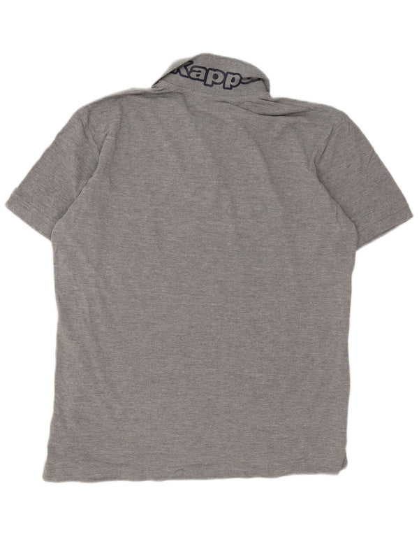 Kappa Polo Graphique Homme 2XL Gris Moucheté Coton