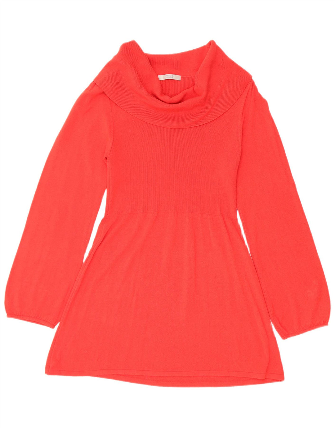 Marks & Spencer Tunique à manches longues et col roulé pour femme UK 8 Small Rouge