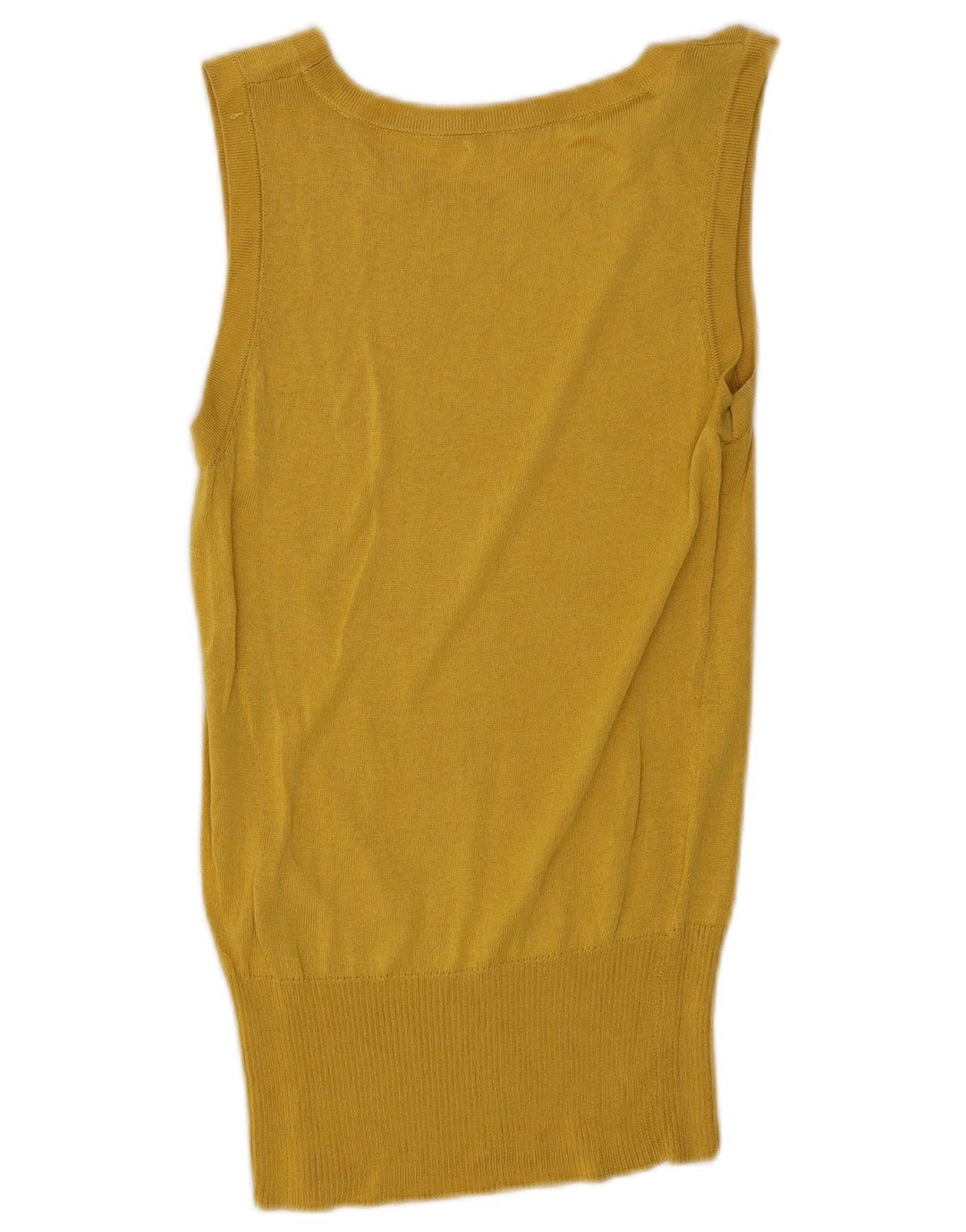 Massimo Dutti Débardeur pour femme UK 12 Jaune moyen