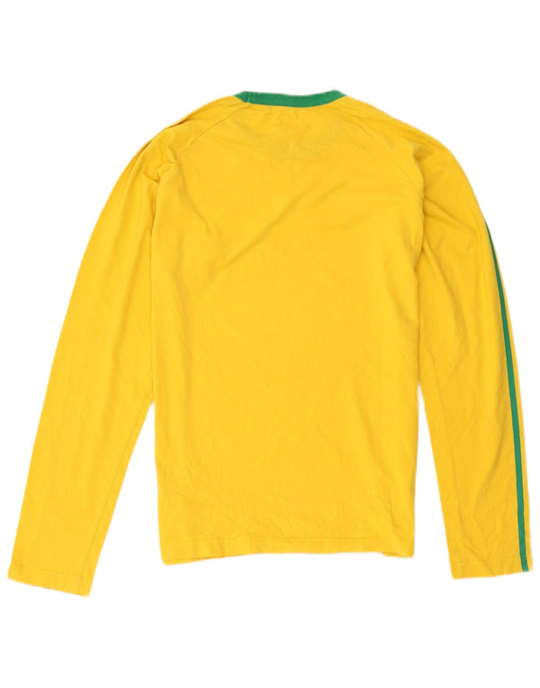 Adidas Haut à manches longues pour homme en coton jaune moyen