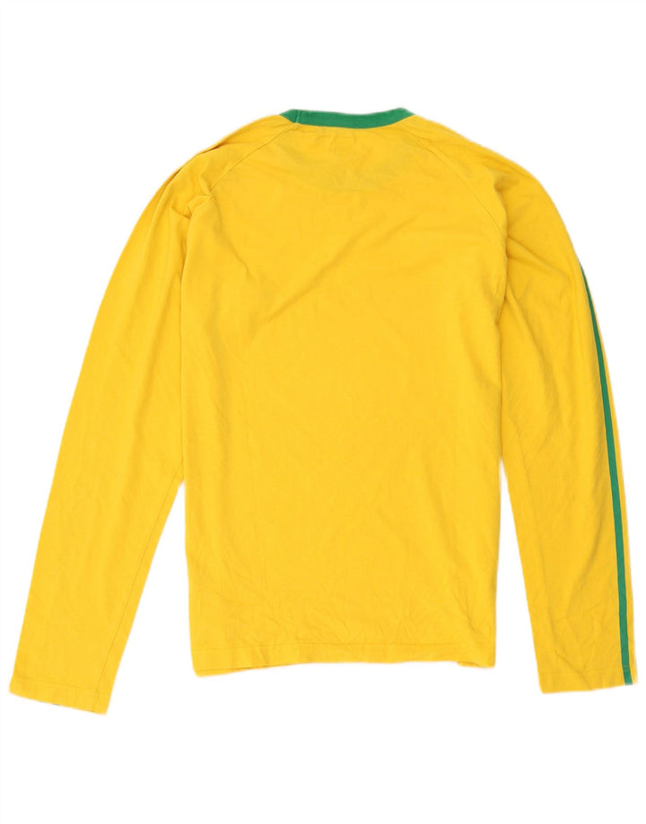 Adidas Haut à manches longues pour homme en coton jaune moyen