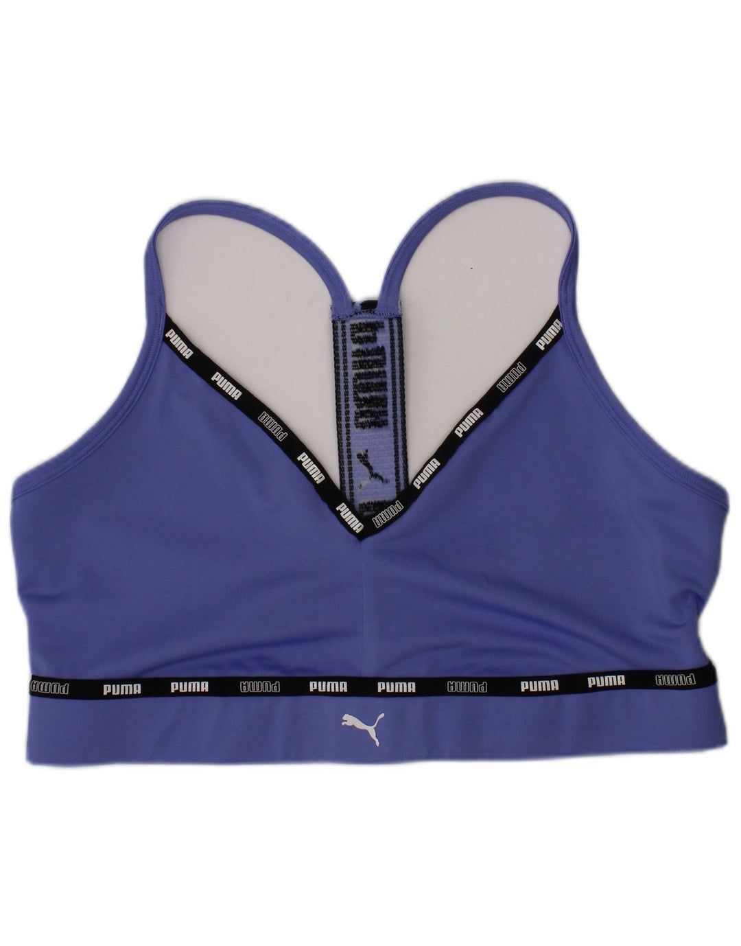 Puma Haut de Brassière Graphic Sport Femme Bleu Moyen Polyester Sports
